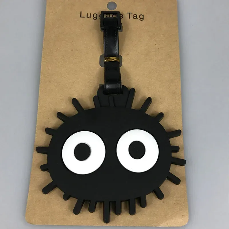 étiquette de bagage créative en silicone pour homme sans visage, étiquette de voyage portable, porte-adresse d'identification, accessoires de valise, nouveau style de mode