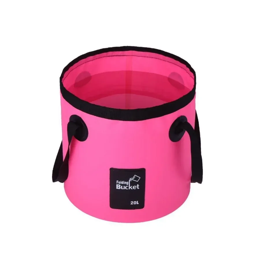 seau pliable portable, sac de rangement en toile, seau à eau pour camping et pêche en extérieur, seau de stockage d'eau pour lavage de voiture