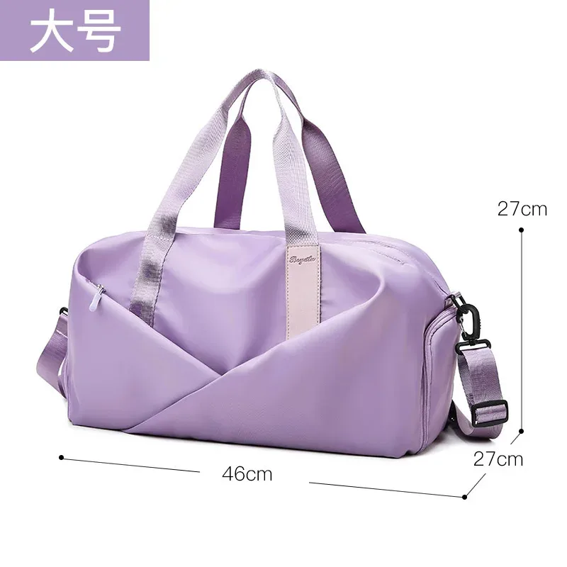 sac de sport personnalisé avec logo pour enfants, femmes, hommes – sac de voyage étanche pour vêtements secs et mouillés, sac à main, sac de natation, sac de week-end, sac d'entraînement de fitness – impression photo et nom