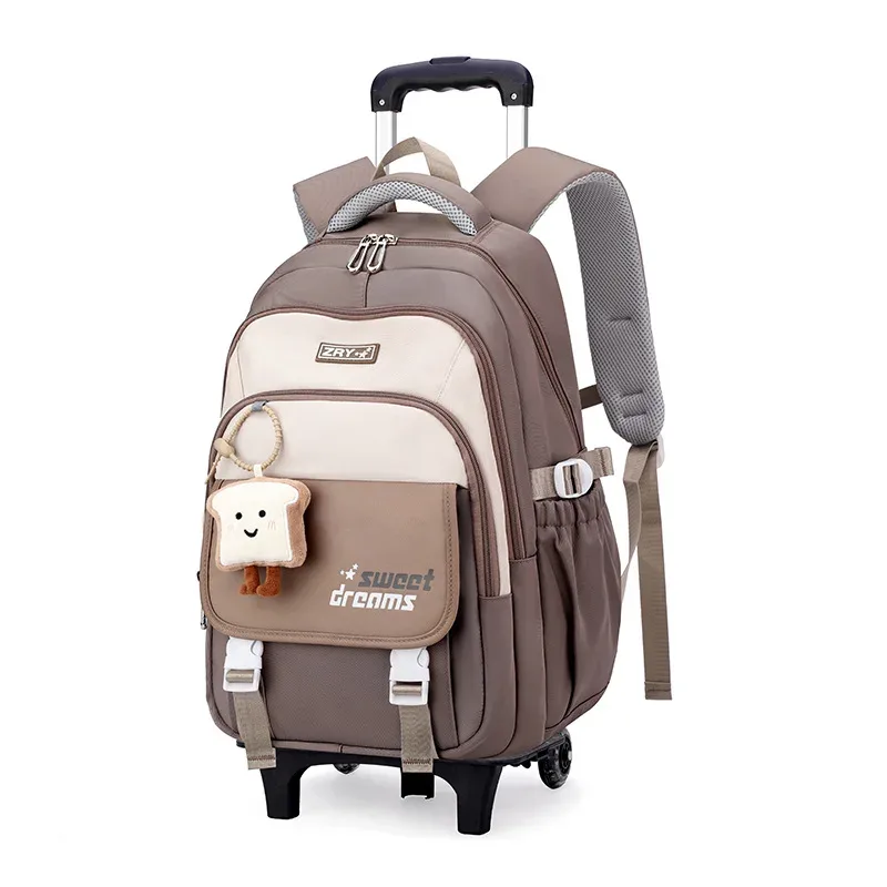 sacs à dos scolaires à roulettes pour filles, mochila, sac à dos enfant, bagage à roulettes, sac à dos scolaire