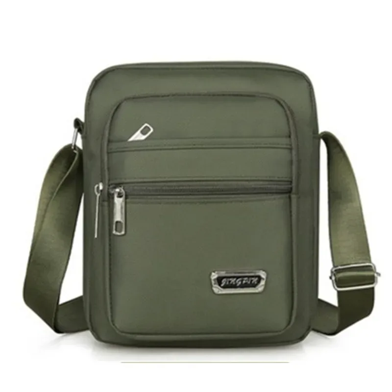 sac à bandoulière en nylon pour hommes, sac à main portable de grande capacité pour loisirs d'affaires, multicouche étanche, sacs à bandoulière d'été pour hommes