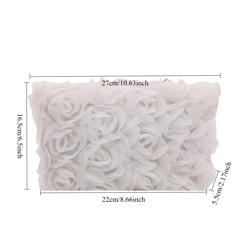 sac de maquillage portable noir pour femmes, grande capacité, dentelle blanche, fleurs, pochette cosmétique, sac à main pour dames, sac de rangement de toilette de voyage