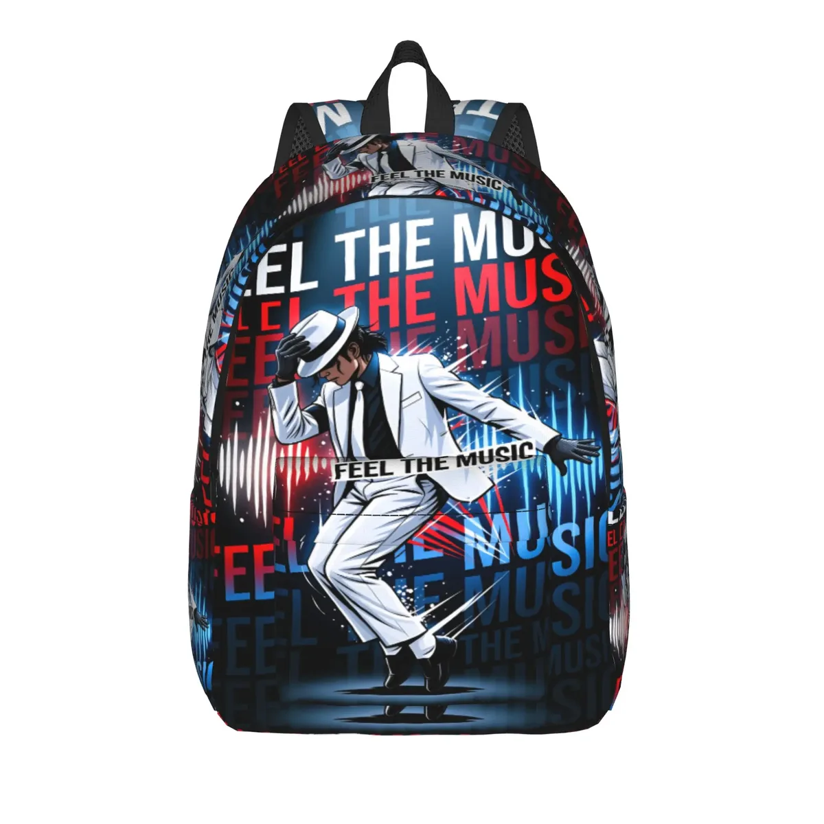 michael mj sac à dos unisexe en polyester, sacs de voyage durables et élégants, sacs à dos pour lycée