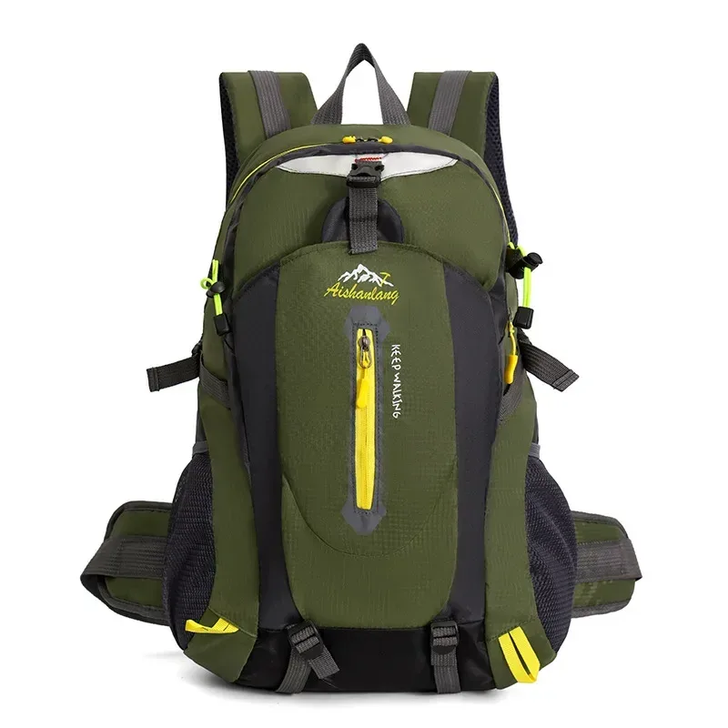 sac à dos à double épaule pour hommes, grande capacité, sac d'alpinisme en plein air, sac à bagages de loisirs, cartable de sport tendance