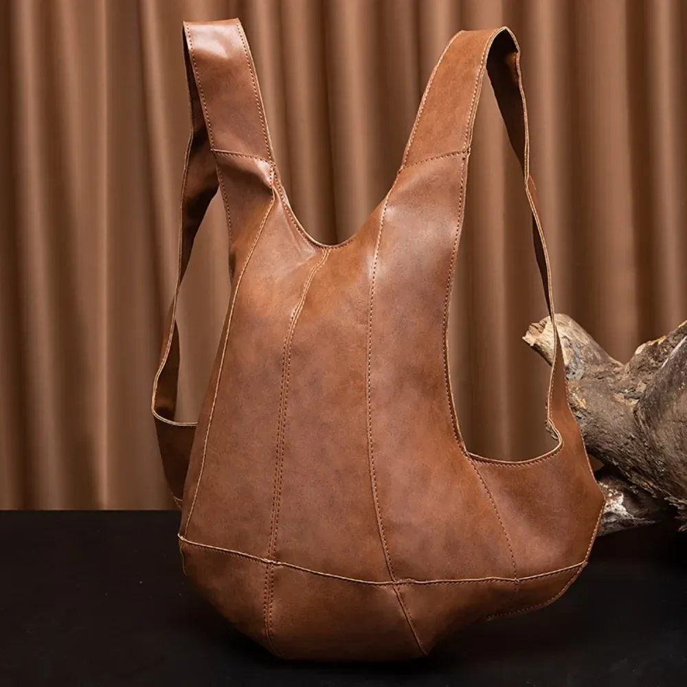 sacs à dos à rivets en cuir souple, design de luxe super cool, grande capacité, en pu, résistants à l'usure, punk, unisexe