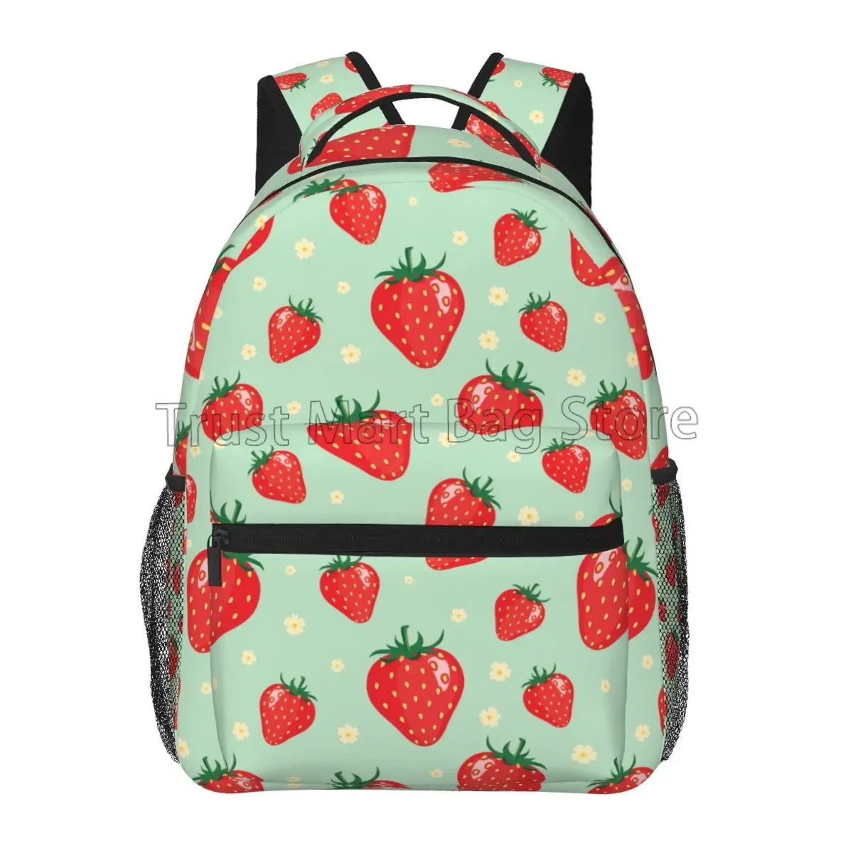 sac à dos pour ordinateur portable fraise pour femmes filles travail scolaire voyage d'affaires sacs à dos d'ordinateur collège bookbag adapté pour ordinateur portable 15.6 pouces