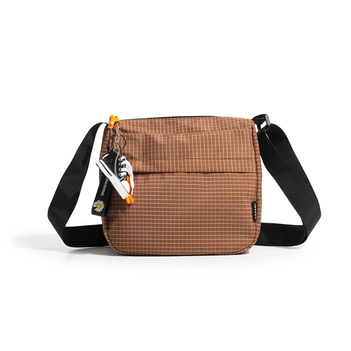sac bandoulière unisexe, style japonais et coréen, simple, imperméable, petit sac carré léger, pour tous les jours, voyages en plein air, sac à bandoulière pour téléphone