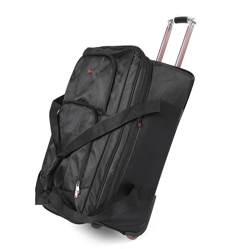 sacs de voyage à roulettes de grande capacité 28/32 pouces, sacs de voyage oxford imperméables avec roulettes, valise de voyage