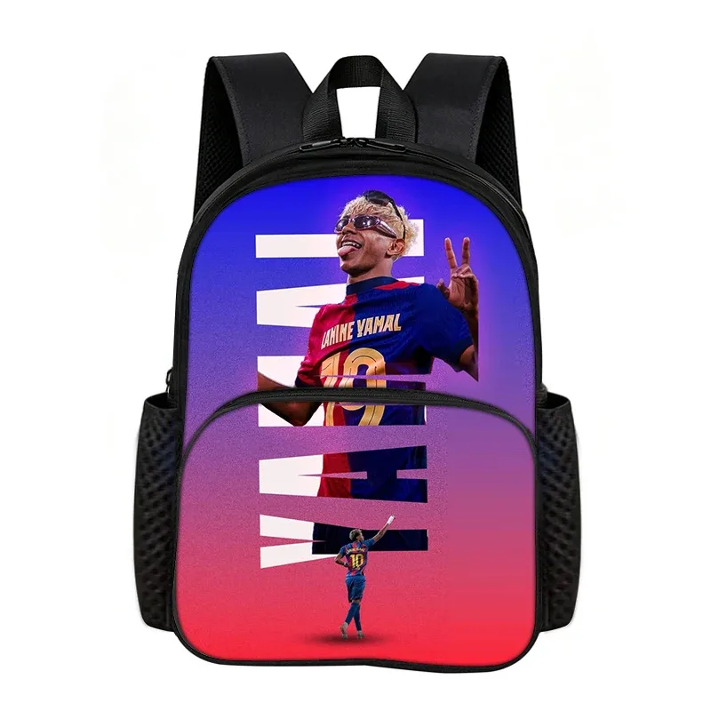 sac à dos d'école l-lamin yamal avec poche avant, idéal pour les fans de football, le meilleur cadeau pour les amateurs de sport
