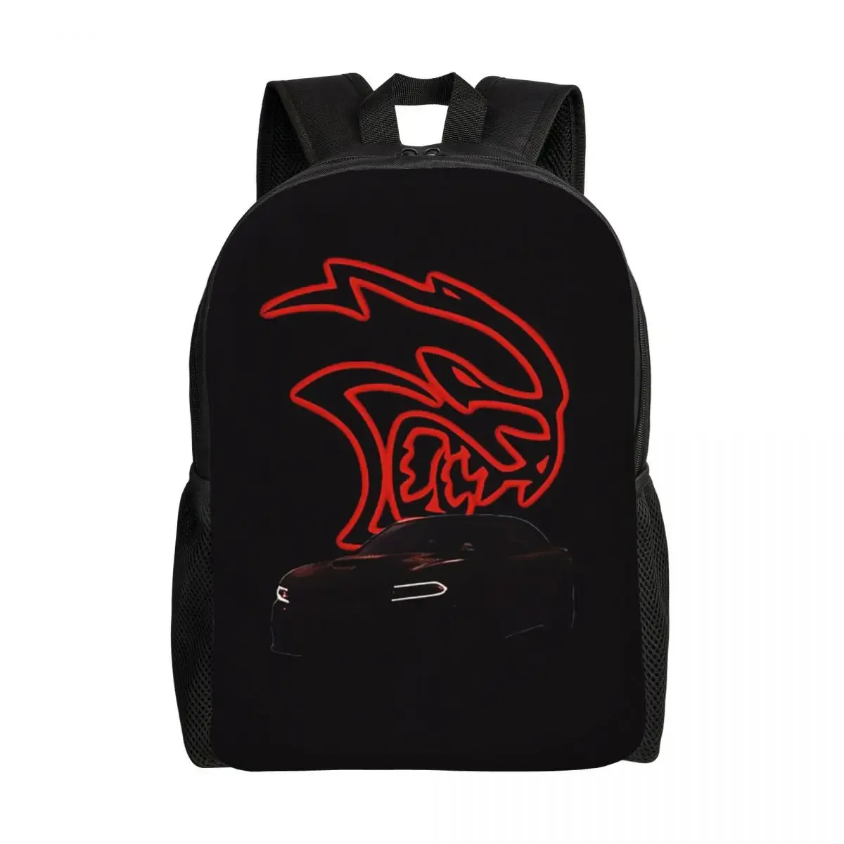 sac à dos d'étudiant srt hellcat demon dodge challenger, sac d'école, sac à dos de randonnée, sac de voyage, sac à bandoulière pour hommes et femmes