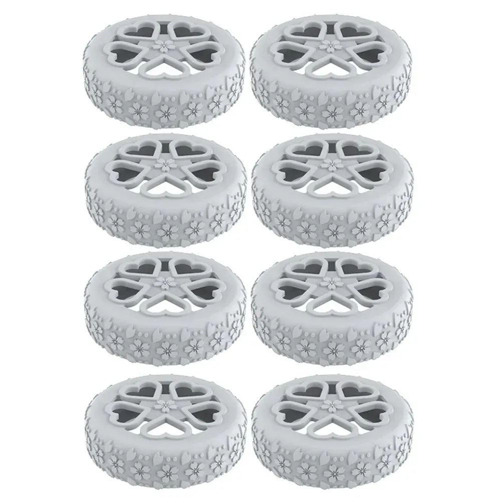 juste de protection en silicone pour roues de valise, chaussures de roulette à bagages shoes, son silencieux, structurels ent, anti-delhi, bruit sap, 8 pièces