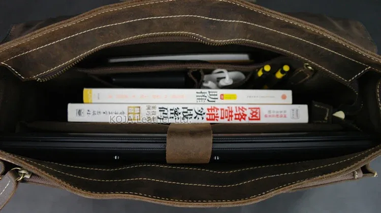 sac messager en cuir véritable pour homme, sac à main fourre-tout pour homme, sac pour ordinateur portable 15 ", sac de travail, sac d'affaires lancé, sac à main vintage elin horse, étui à bombes, m088