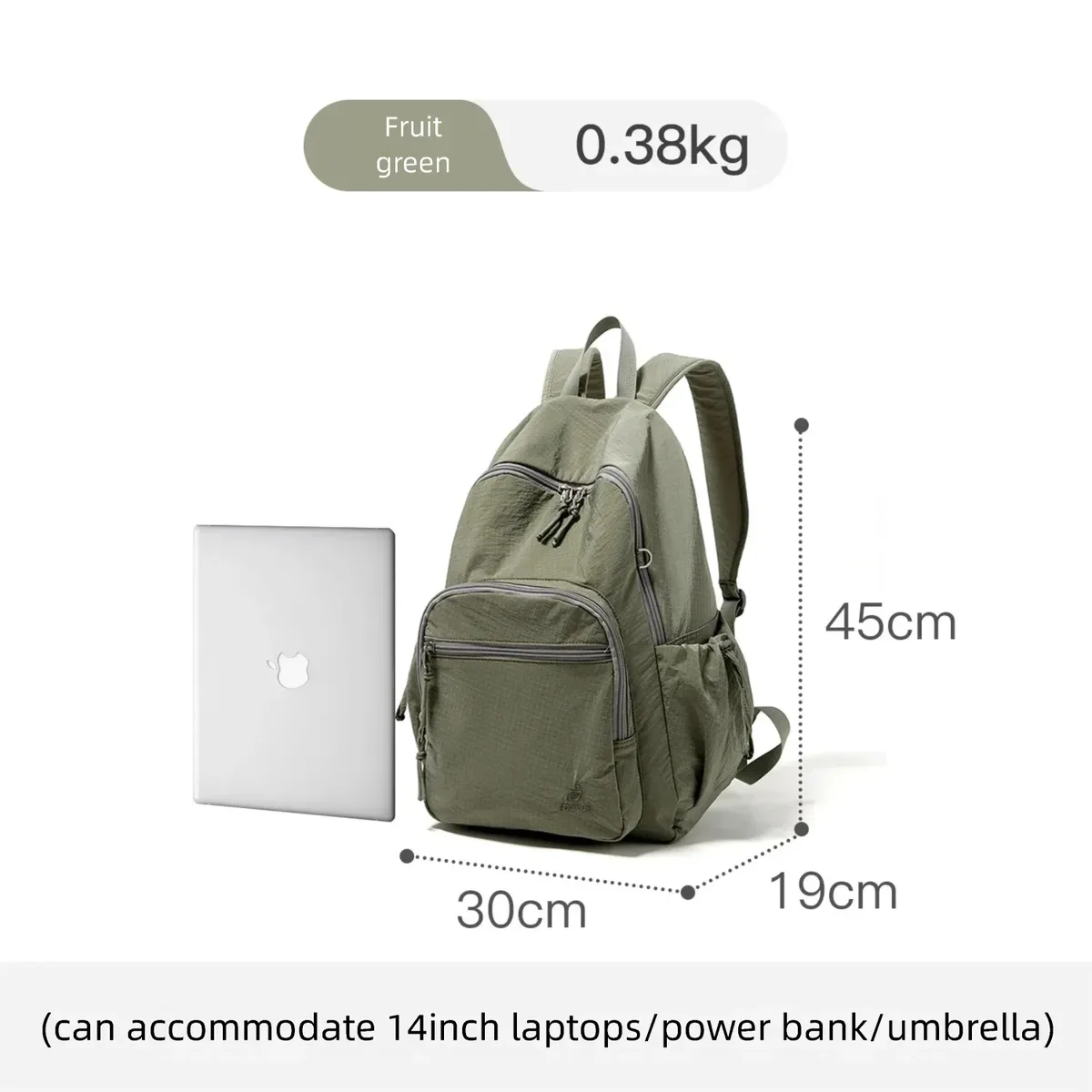 sac à dos pliable grande capacité pour femme fouvor 2026, léger, tendance, pour voyage en extérieur, randonnée, sac à dos décontracté 3059-13