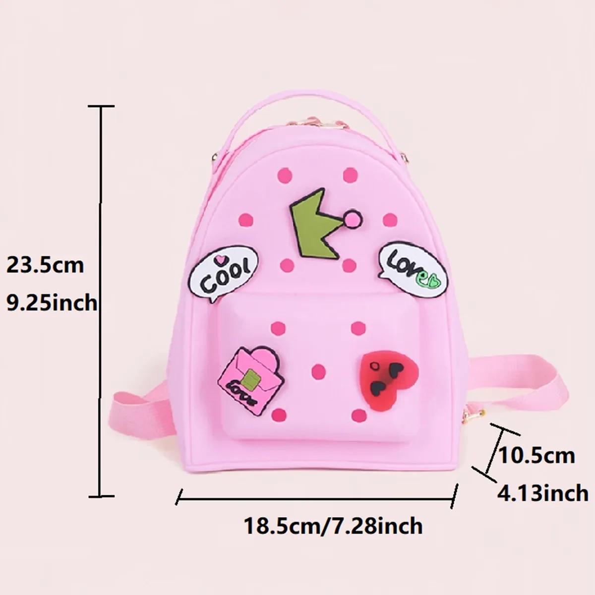 sac à bandoulière en gelée couleur bonbon pour filles, sac de voyage, sac de shopping décontracté, sac à dos créatif pour enfants, sac à dos diy à trous pour dessins animés