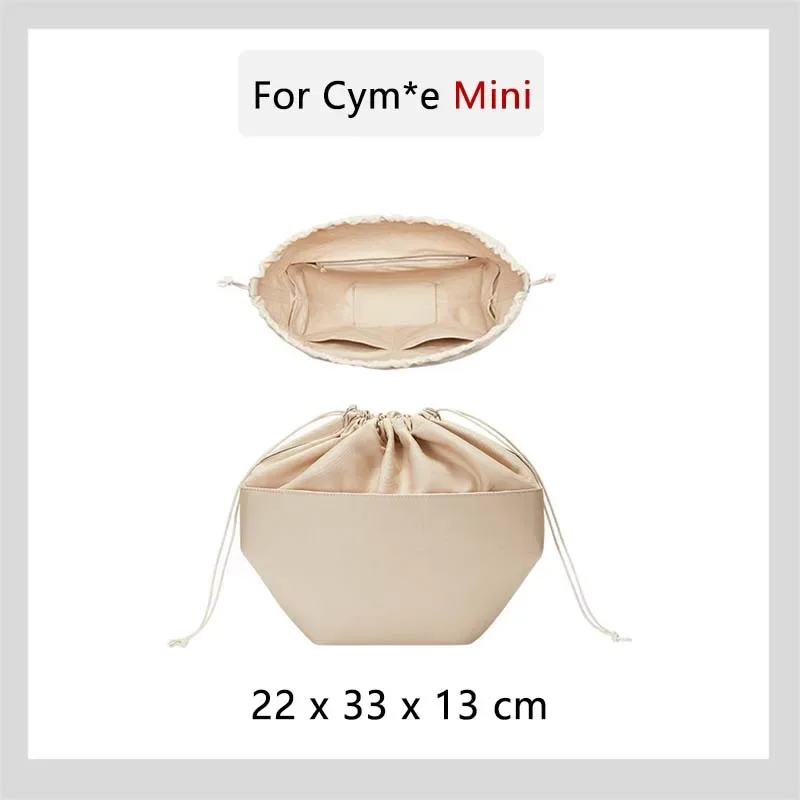 organisateur de sac à main pour cyme mini tote, insert de rangement pour sac cyme tote, maintient la forme, accessoires de sac