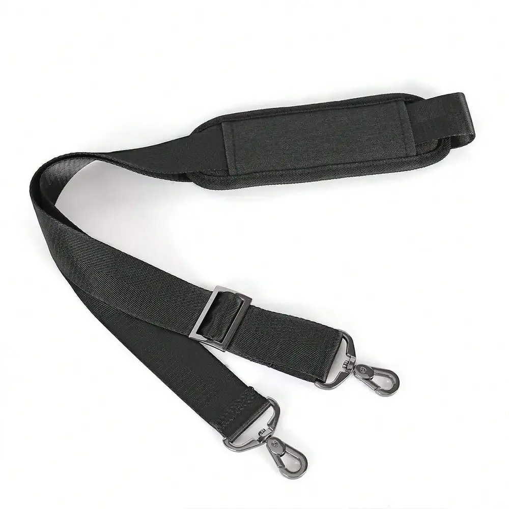 bandoulière minimaliste en nylon pour sac à bandoulière, sangle d'épaule élargie réduisant la pression, bandoulière de couleur unie à la mode
