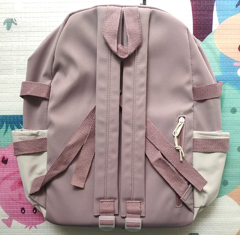 sac à dos en toile kawaii pour femme, cartable pour adolescente, sac à dos pour ordinateur portable, sac de voyage de loisirs, nouvelle mode