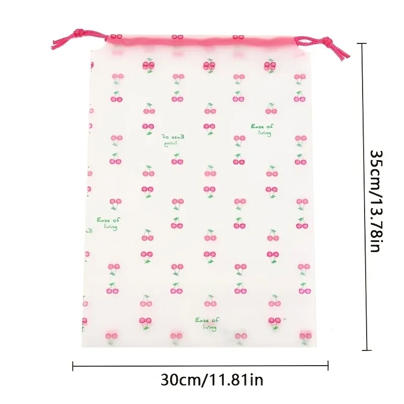 sac de voyage pour chaussures 8cherry – conception avec fermeture à cordon, sac de rangement transparent pour vêtements avec fermeture à cordon. cordon de serrage durable
