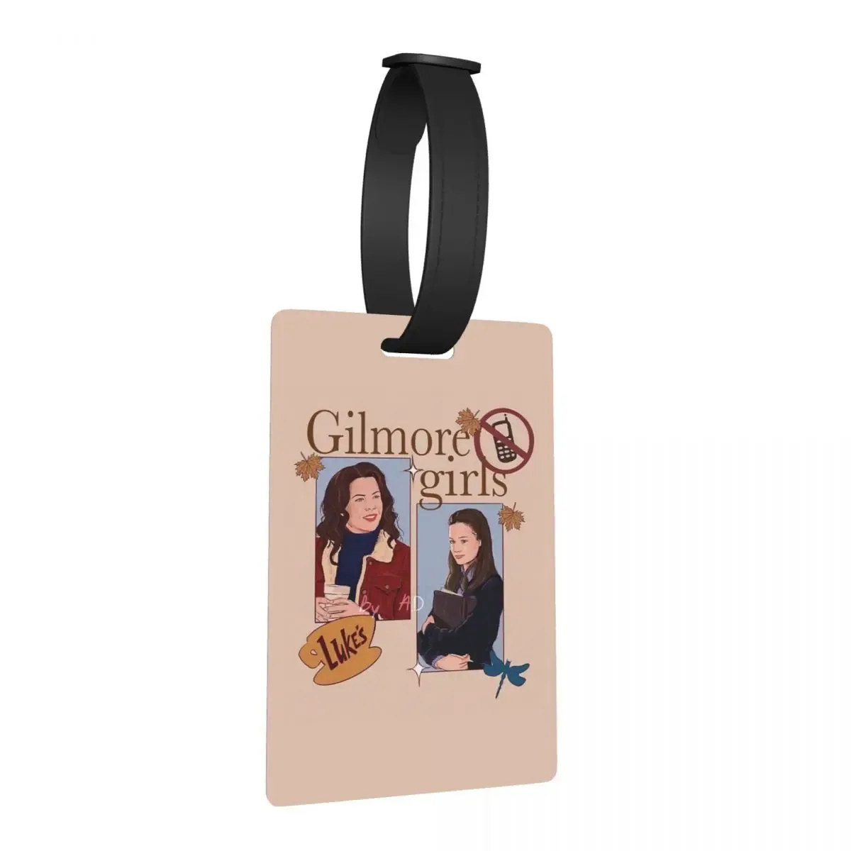 étiquettes à bagages graffiti gilmore girls, accessoires pour valises, étiquette de bagage de voyage, porte-étiquette d'embarquement, porte-nom, adresse