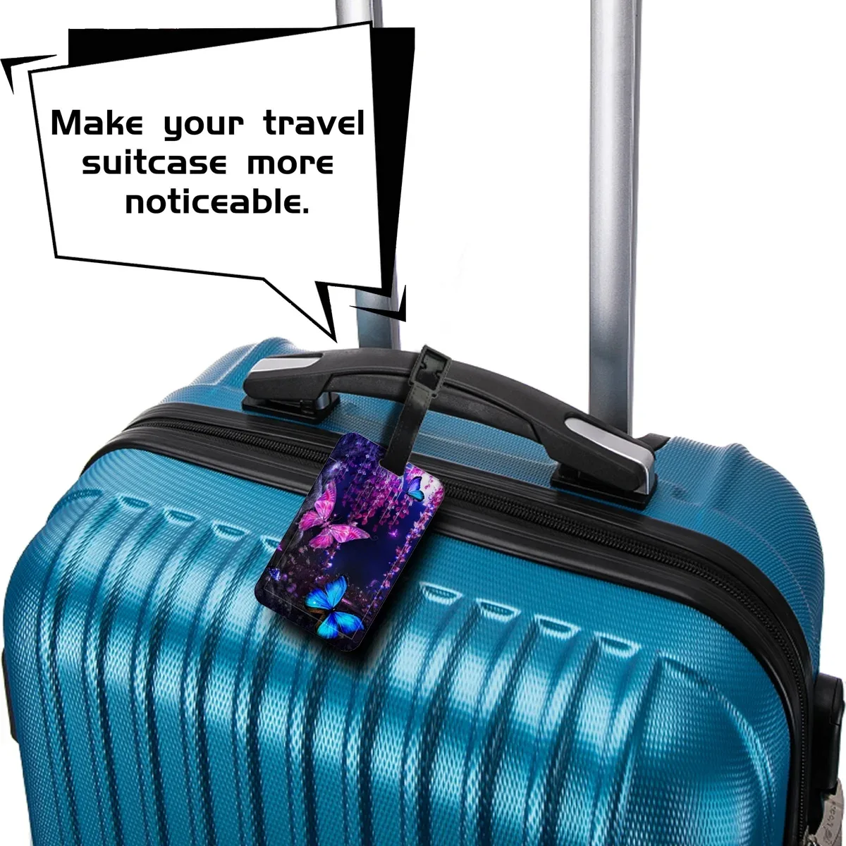les femmes adorent les étiquettes de bagage en forme de papillon, les étiquettes de voyage, les porte-adresses pour valises, les porte-billets d'embarquement, les étiquettes de bagage portables et les tickets de voyage.