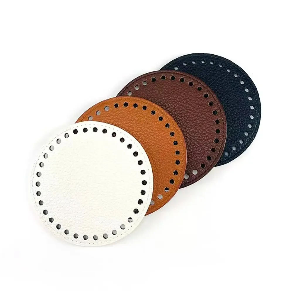 pièces de sac en cuir faites à la main, fond de sac rond, accessoires de bricolage, sacs à bandoulière initiés, nouveau, 12cm