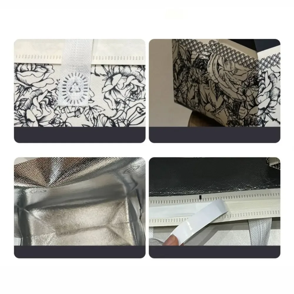 sac d'emballage réutilisable en tissu non tissé, 10 pièces, pour thé au lait, feuille d'aluminium, housse de tasse isolée, fourre-tout pour café de voyage