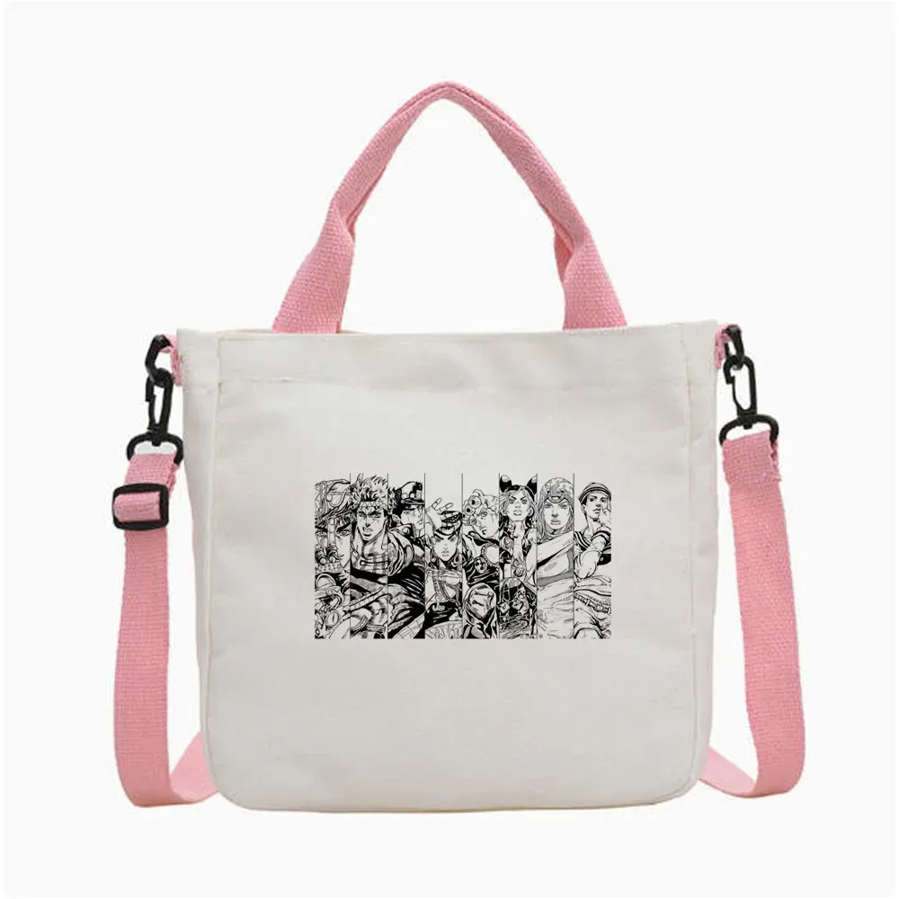 sac fourre-tout jojo bizarre adventure steel ball run, sac fourre-tout pliable pour femme, sac à bandoulière pour le shopping y2k