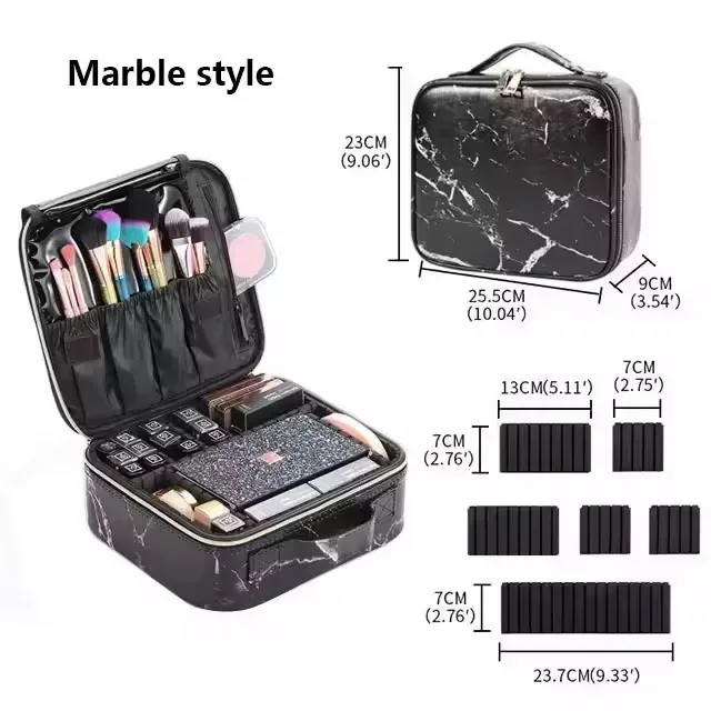 nouvelle trousse de maquillage pour femmes, étanche, pour voyage, rangement de pinceaux de beauté, outils de broderie, étui cosmétique professionnel, boîte de maquillage