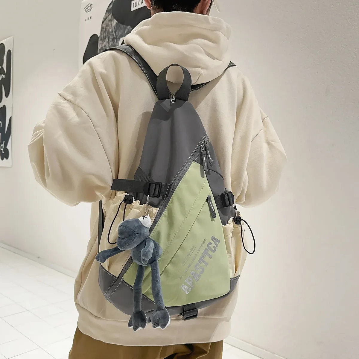 sac à dos de voyage et de camping en plein air, sac tactique multifonctionnel imperméable, sac bandoulière de moto, sac de poitrine de sport grande capacité