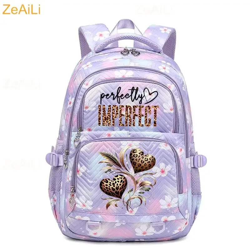 sac à dos imperméable pour femmes, motif libellule et floral, sac de voyage pour adolescentes, cartable pour adolescentes, mochila