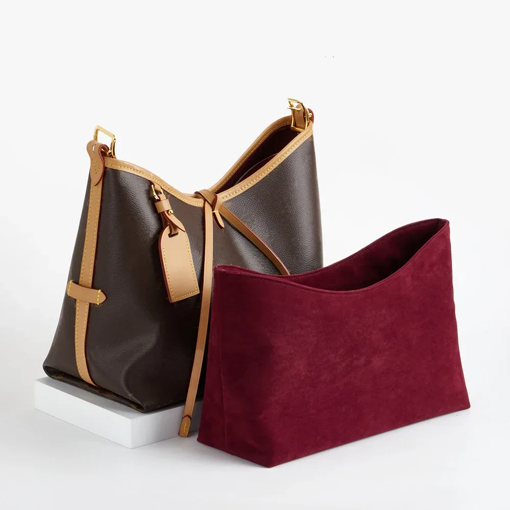 Insert de sac de haute qualité pour LV Carryall MM PM, organisateur en velours, support de rangement, accessoires de sac anti-déformation