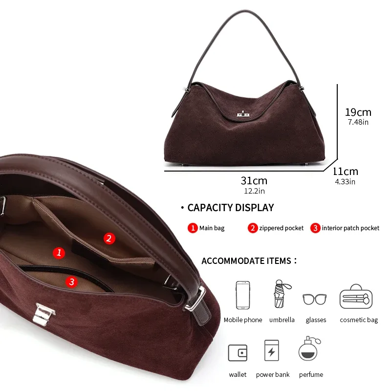 sac à main en cuir véritable pour femme 2026 – sac à bandoulière de luxe de créateur en cuir de vachette de haute qualité, grande capacité, sacs de shopping à porter en travers du corps