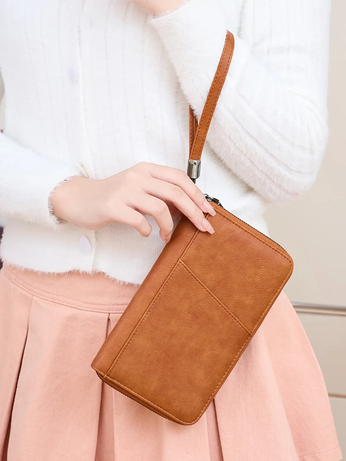 nouveau portefeuille de voyage multifonctionnel en cuir pu pour hommes et femmes, porte-cartes anti-rfid, anti-vol, sac de rangement