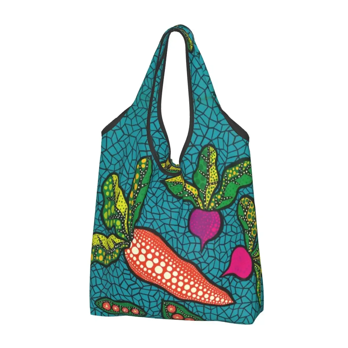 kawaii yayoi kusama art abstrait shopping sacs fourre-tout portable épicerie sac à bandoulière