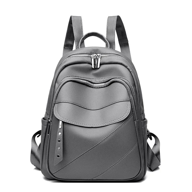 nouveauté sac à dos en pu sac à main pour femmes sac à bandoulière sac à bandoulière souple grand sac à dos décontracté élégant