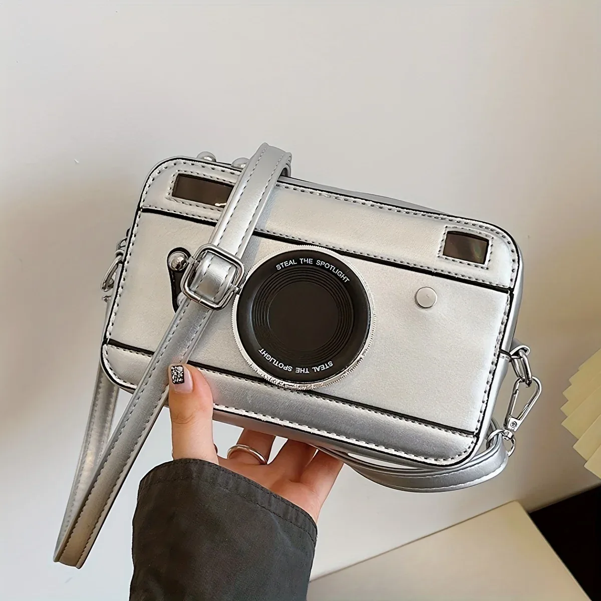 mini sac pour appareil photo personnalisé et créatif, sac à bandoulière rétro polyvalent, boîte de niche, petit sac carré à chaîne fraîche