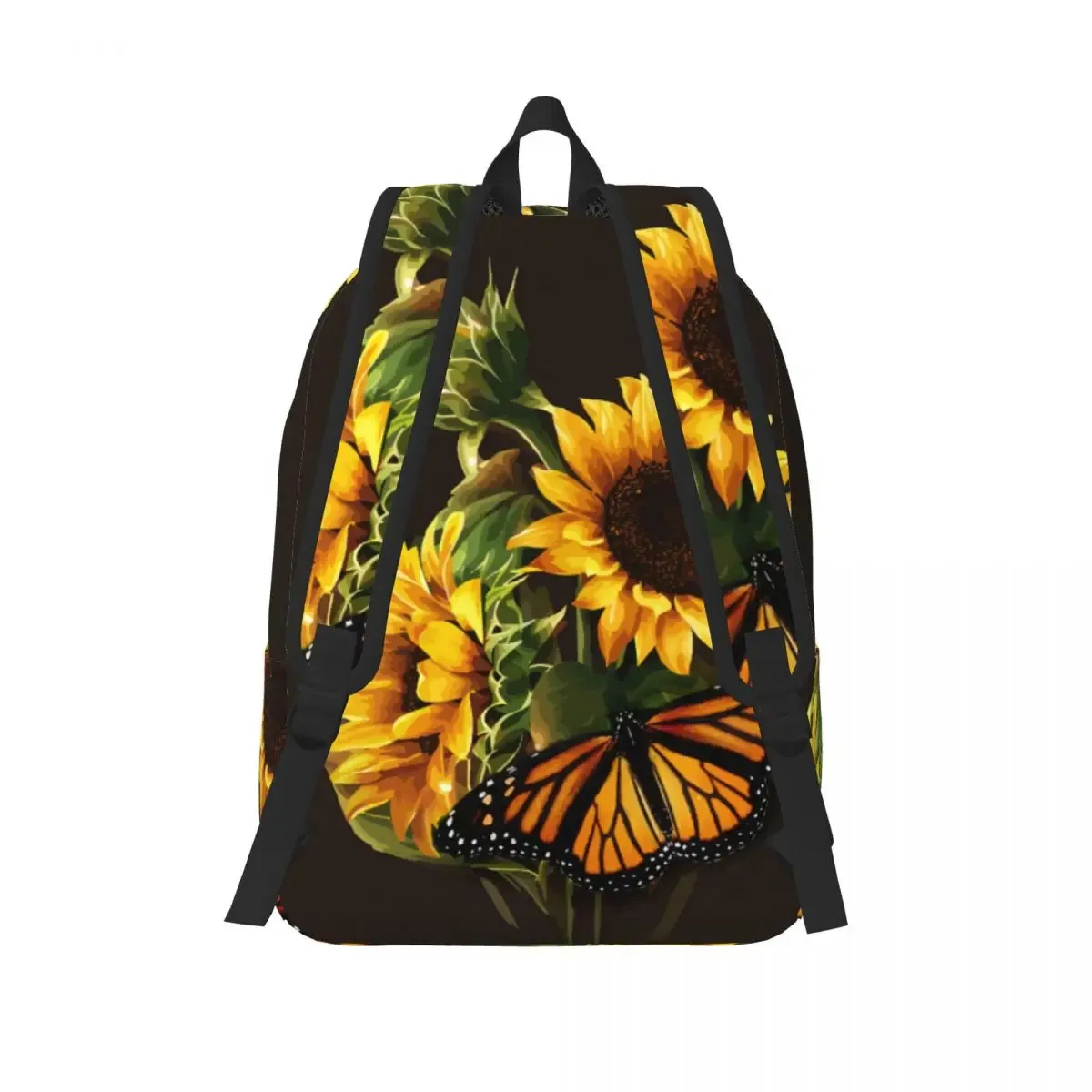 tournesol et papillon photo sac à dos homme école étudiant sac à dos femme grande capacité sac à dos pour ordinateur portable