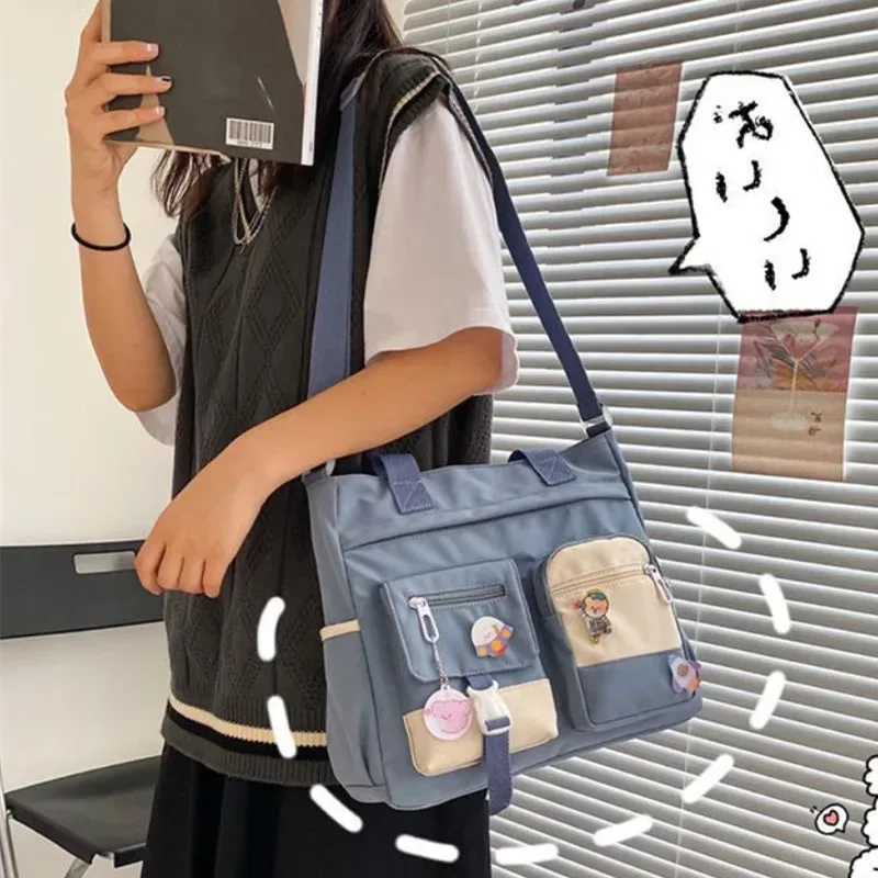 sacs à main en toile imperméable pour femmes, sac à bandoulière en nylon pour dames, sacoche oxford, fourre-tout pour livres, sacoches pour filles