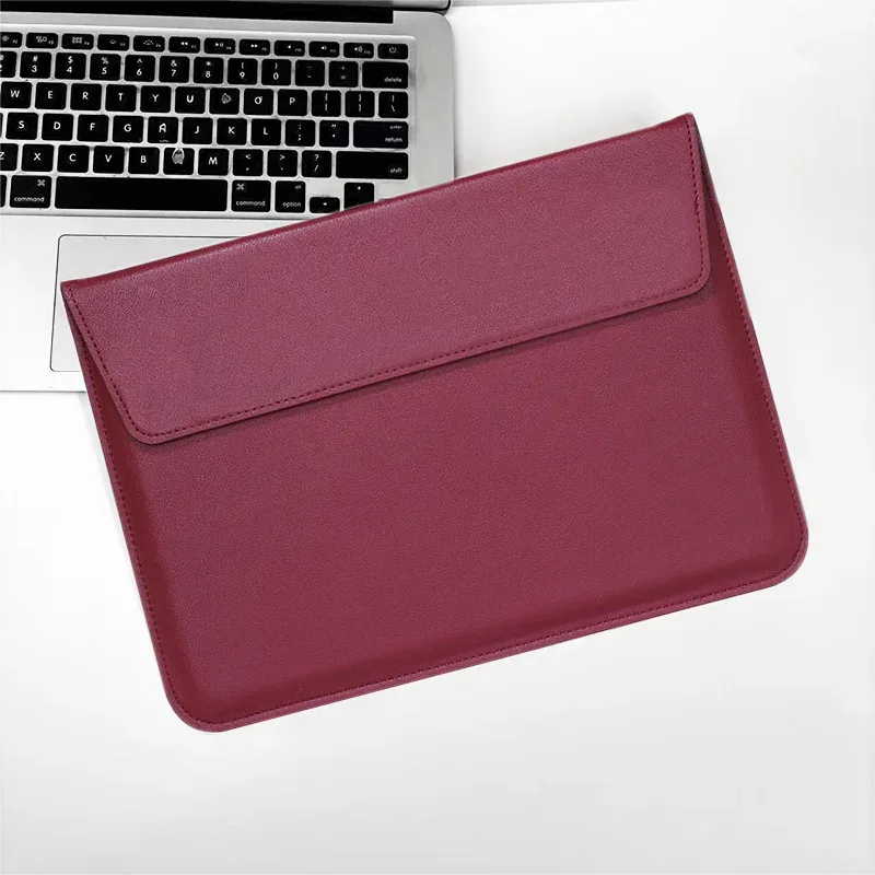 housse pour ordinateur portable avec initiales personnalisées gratuites pour macbook air 13, 13.3, 15.4, retina, unisexe, enveloppe en cuir, pochette pour ordinateur portable