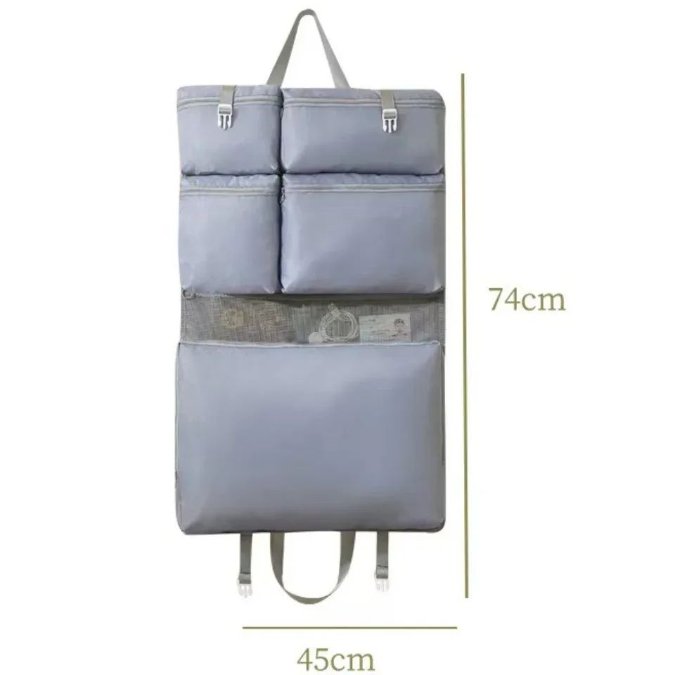 sac de voyage à compression physique 6 en 1, organisateur de lingerie multi-compartiments, pochette portable pour soutien-gorge, sous-vêtements, chaussettes et cosmétiques
