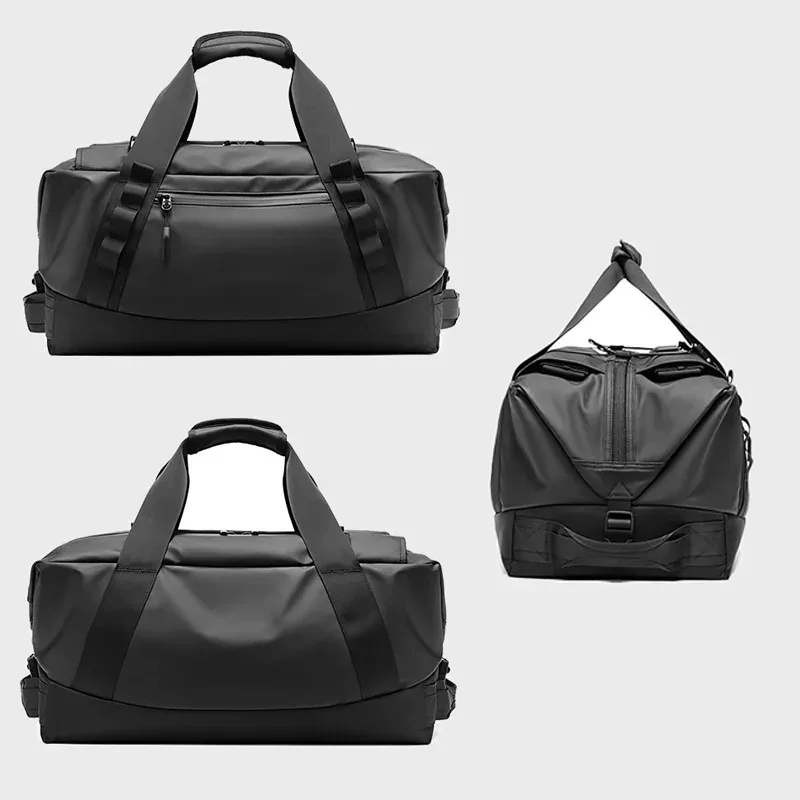 sac de sport de voyage avec logo personnalisé, grande capacité, sac à main étanche, sac à bagages courte distance, sac de fitness, nom imprimé
