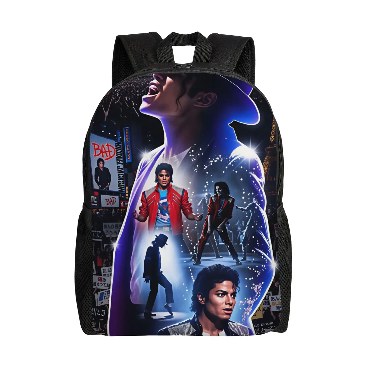 sac à dos m-michael jacksons pour jeunes, sacs à dos légers en polyester, sacs modernes pour lycéens, sac à dos de randonnée de haute qualité