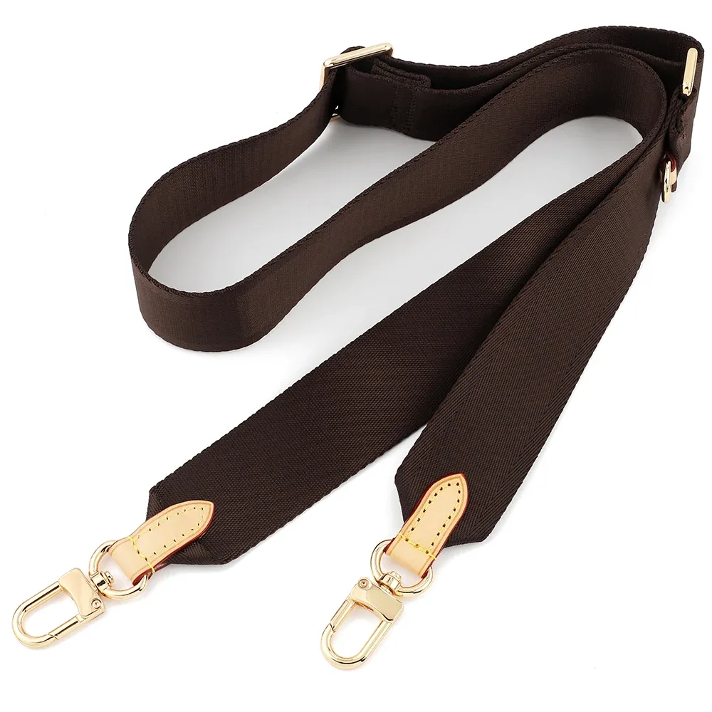 sangles de sac à bandoulière en toile réglables de luxe, coloris café, noir, vert, rose, pour sacs à monnaie et sacs à main pour femmes, sangles de remplacement