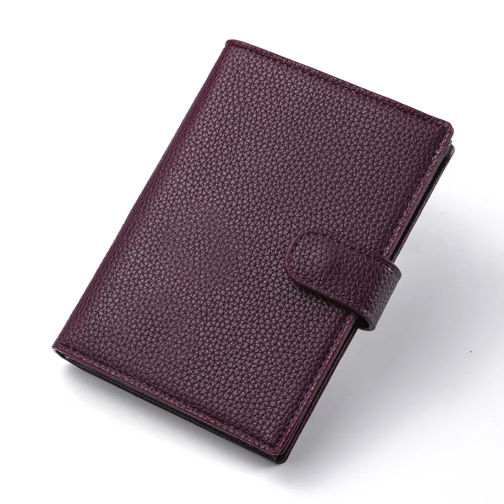 portefeuille de voyage élégant sac de passeport multi-carte porte-carte portable multi-fonction hommes