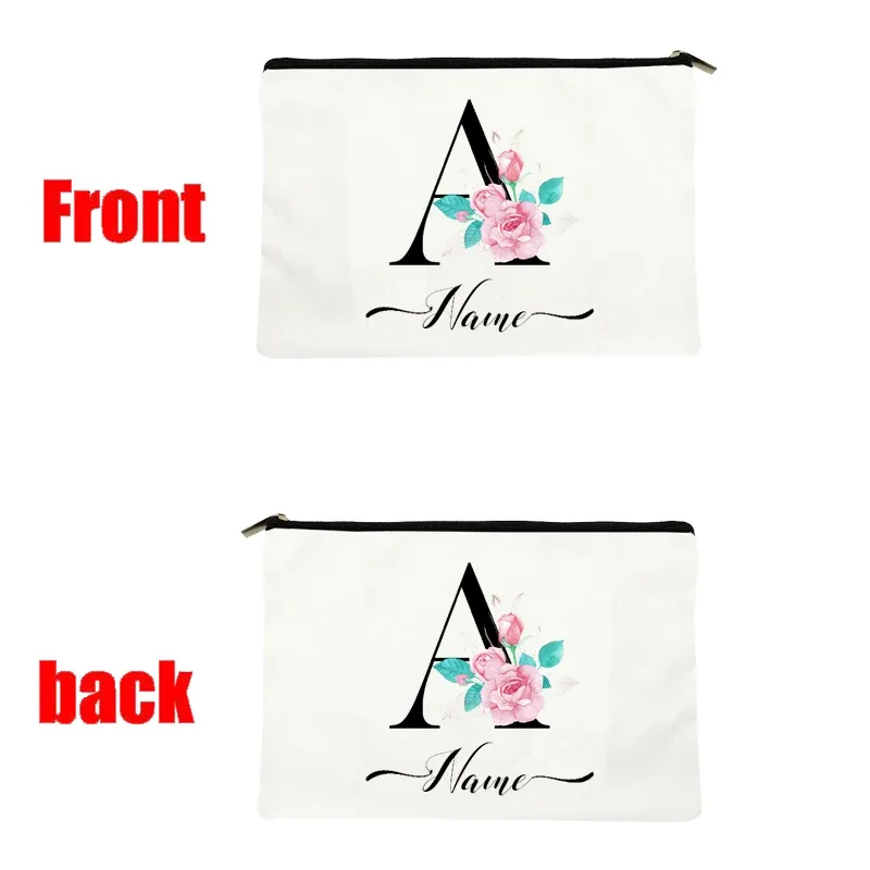 trousse de maquillage personnalisable avec nom, trousse de maquillage de voyage, trousse de maquillage pour mariage, trousse de maquillage individuelle, trousse de maquillage en toile pour fêtes, organiseur de cosmétiques, cadeaux pour femme