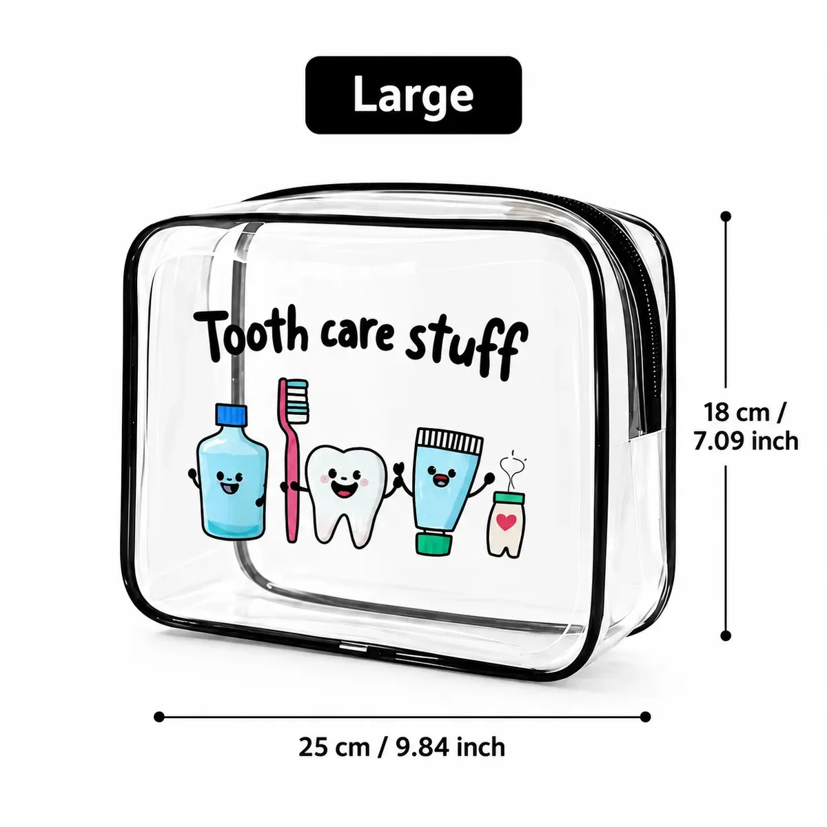 sac fourre-tout transparent multifonctionnel - étui de transport transparent à fermeture éclair pour articles de toilette, maquillage, électronique, idéal pour les voyages, la salle de sport, l'aéroport