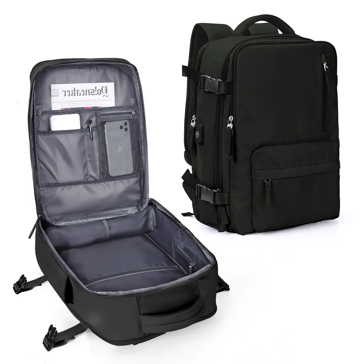 sac à dos de voyage pour femmes, bagage à main approuvé par la compagnie aérienne, grand sac à dos de randonnée pour sports de plein air, adapté au sac à dos pour ordinateur portable de 15.6 pouces