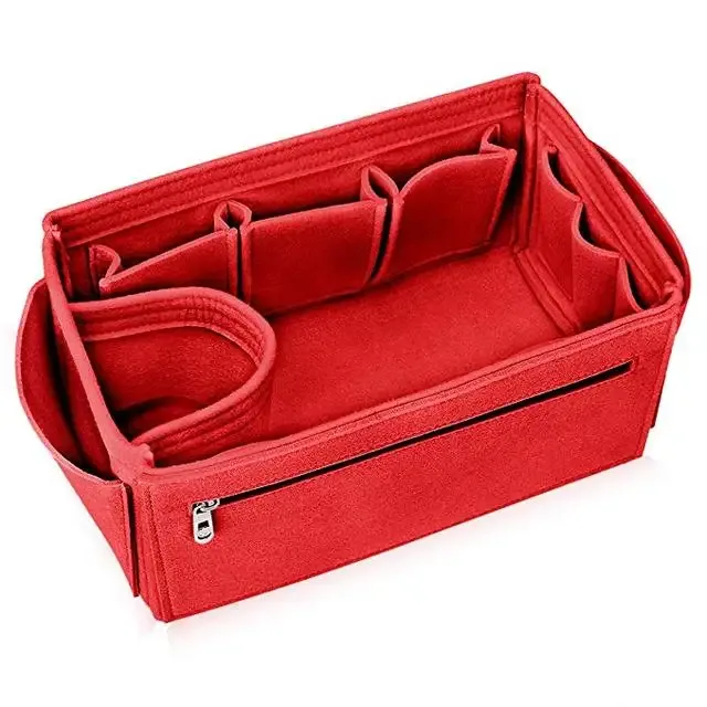 hhyukimi marque maquillage organisateur feutre insérer sac pour sac à main voyage intérieur sac à main portable sacs à cosmétiques adapté diverses marques sacs