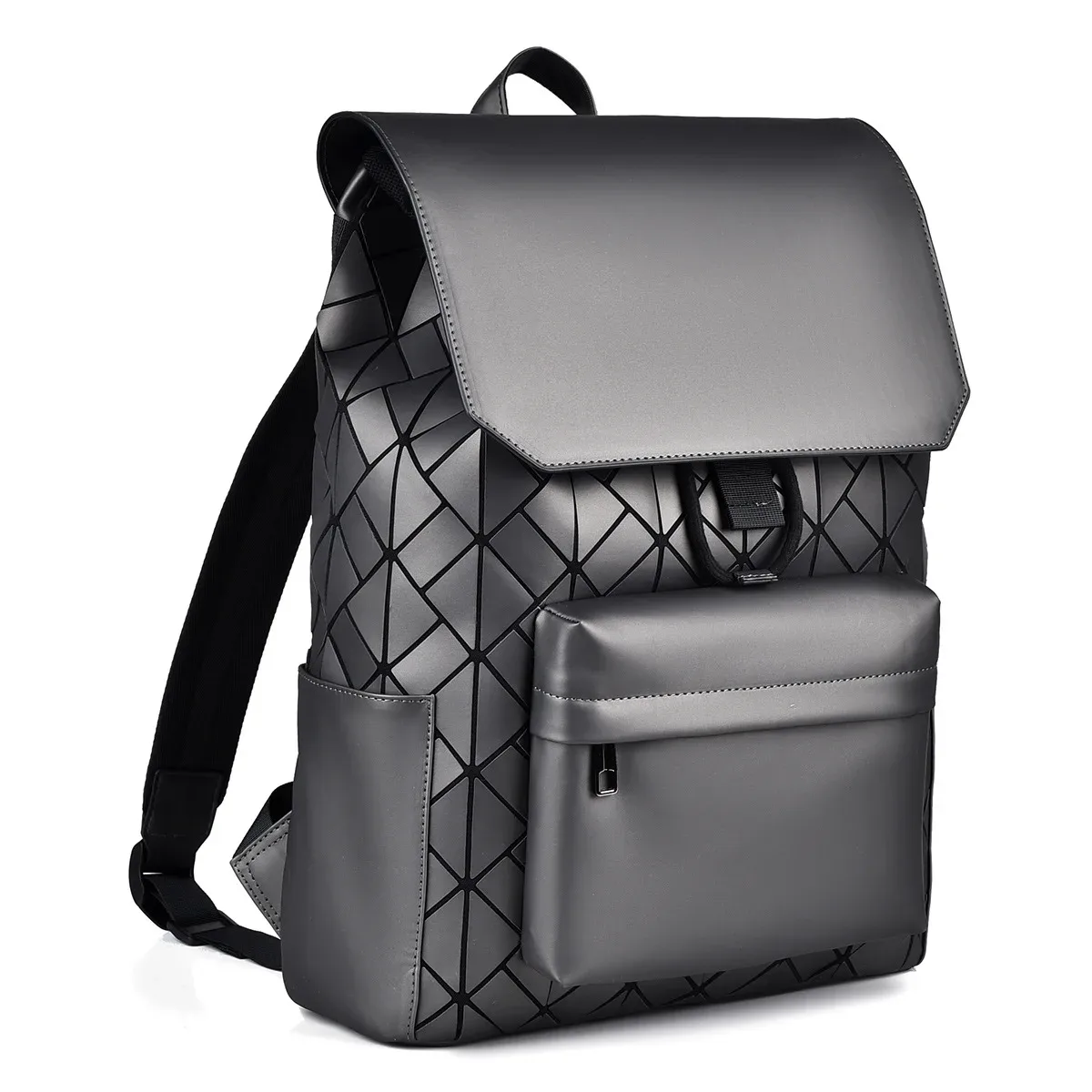marque design hommes sac à dos losange coloré réfléchissant sacs à dos hommes grande capacité 15 pouces pochette d'ordinateur décontracté étudiant sacs d'école