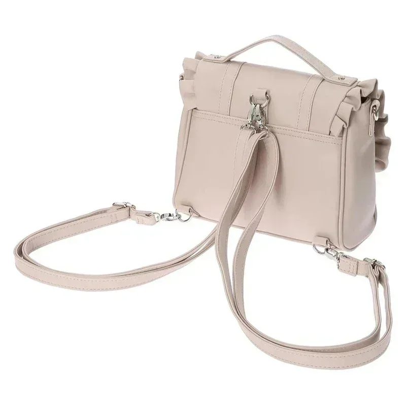 sac en cuir pu sweet lolita, sac à bandoulière avec nœud en cœur, style scolaire kawaii y2k jk, rose blanc noir, cadeau kawaii pour filles